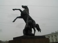 P34290002 -  Аничков мост. Композиция укрощения человеком коня